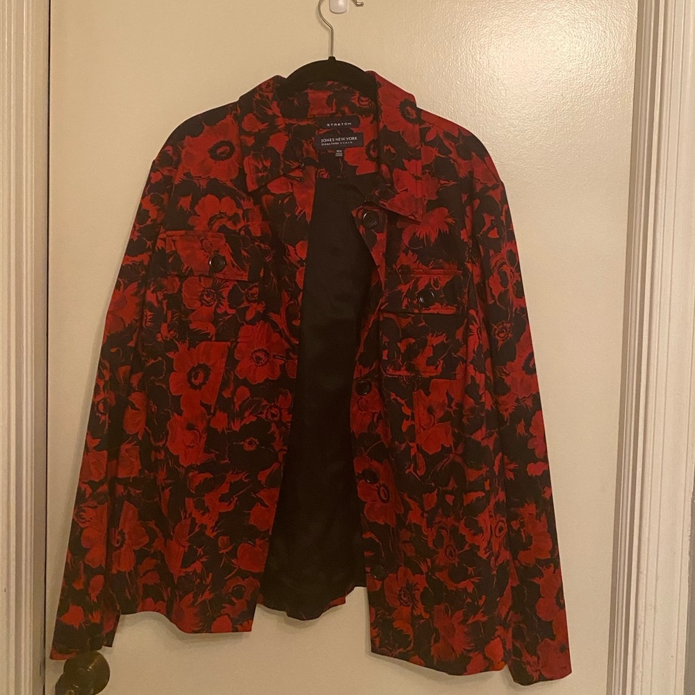 Red and Black Dress Jacket